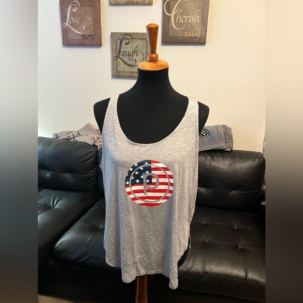 Pure Barre Patriotic Tank NWT